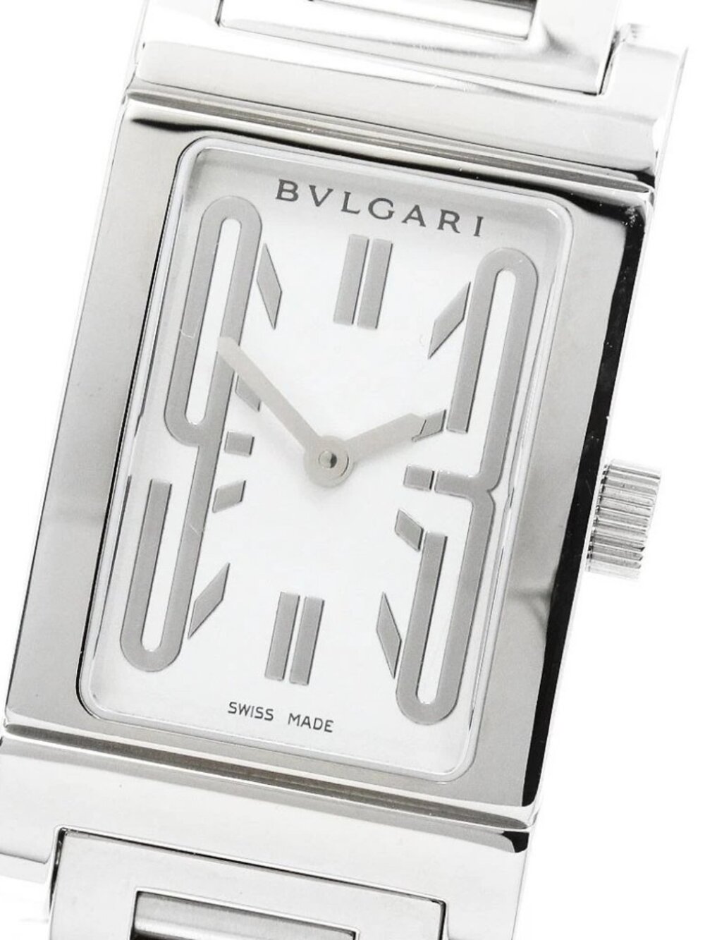 BVLGARI Rettangolo RT39S white Dial Quartz Ladies Watch